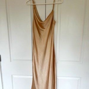 Princess Polly ZAMORA MIDI DRESS CHAMPAGNE